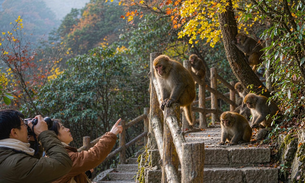 峨眉山生态猴区