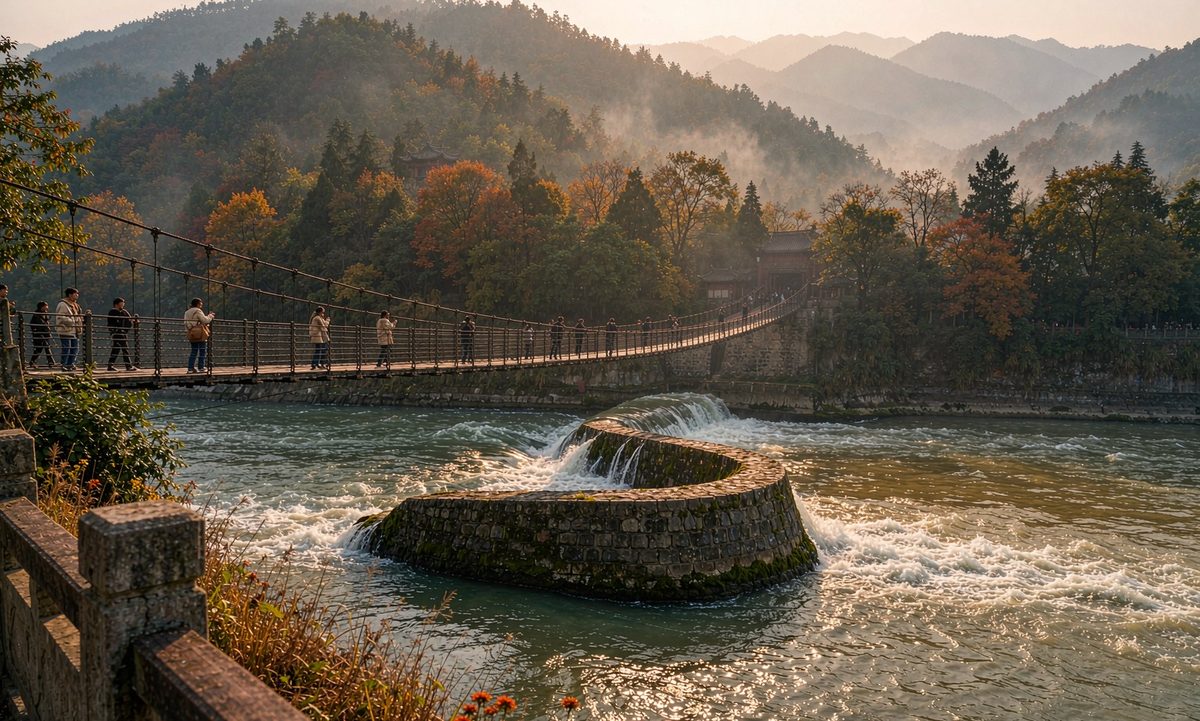 都江堰鱼嘴分水