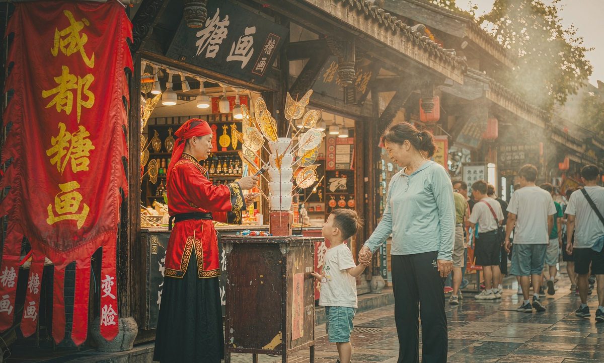 宽窄巷子亲子游玩