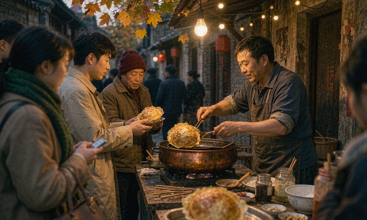 蛋烘糕摊位